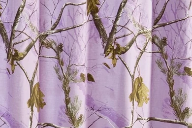 Realtree AP Lavender Camo Shower Curtain