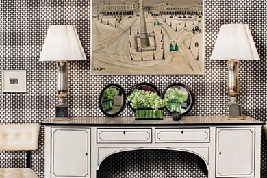 Little Green Notebook: Wallpapers In The Entry