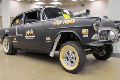 1955 CHEVROLET GASSER DRAG CAR WALLPAPER   (