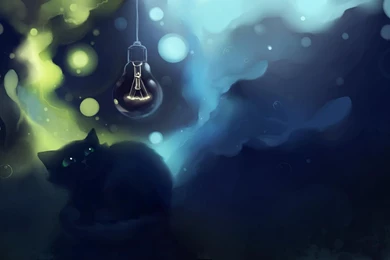 Cat Fright Art Lamp Apofiss