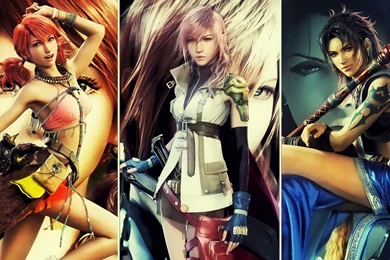 Games Movies Music Anime: My Final Fantasy XIII Ladies Wallpapers