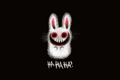 Creepy, Bunnies, Horror, Scary, Minimalistic, Simple Backgrounds ...