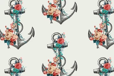 Floral Anchor iPhone Wallpapers   Floral Wallpapers