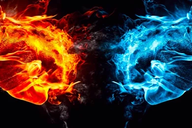 Cool Blue Red And Black