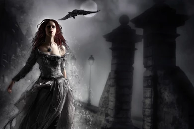 Redhead Witch Widescreen Wallpapers