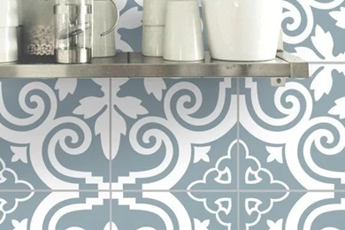 Dress Up Your Rental With Removable Wallpapers That Looks Like Tile ...