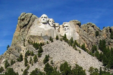 Mount Rushmore Memorial Sculpture Giant Four Ameri Amerique