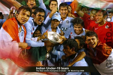 Victorious Indian Under 19 Team