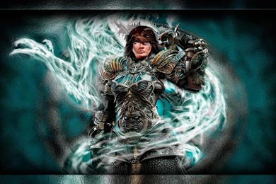 ANIME WARRIOR AND DRAGON WALLPAPER