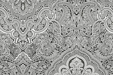Wallpapers Sample Gorgeous Black And White Paisley