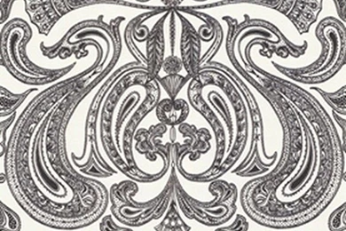 Cole & Son  Groovy Paisley Wallpapers In Black/White