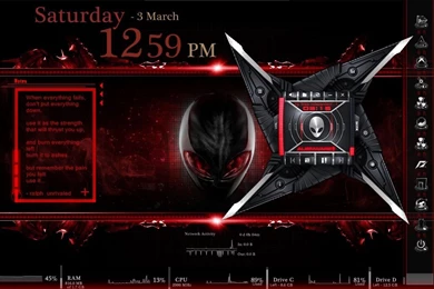 My Desktop Red Alienware Theme =) By Unrivaled22 On DeviantArt