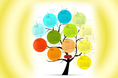 Unique Design 2014 Calendar HD Wallpapers