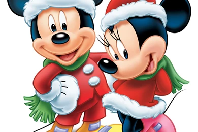 Gallery For   Baby Minnie And Mickey Mouse Christmas