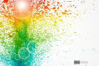 Colorful Object Splash Backgrounds Vector 02   Vector Backgrounds ...
