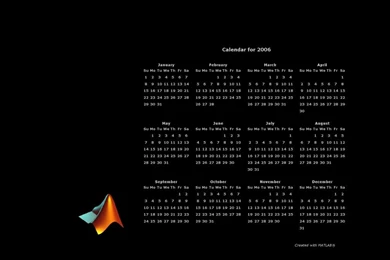 Calendar Wallpapers File Exchange MATLAB Central