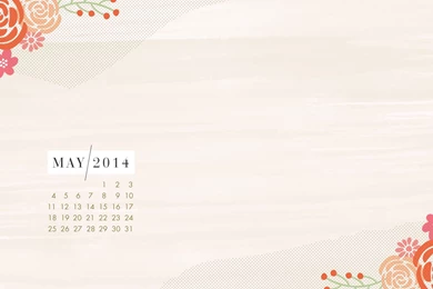 May 2014 Desktop Calendar Download