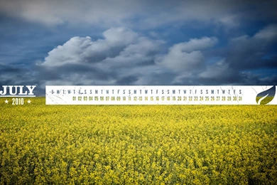Desktop Calendar Wallpaper: July 2010