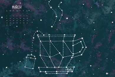 Free Desktop Wallpaper: March Calendar   Mollie Makes