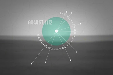 August 2012 Desktop Calendar Wallpapers