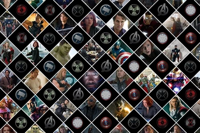 Avengers Marvel Pattern Superhero Comics Wallpapers