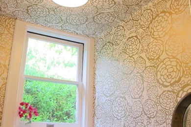 Oh Joy! Wallpapers In The Powder Room   Hollywood Housewife