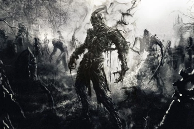 Download Wallpapers 2048x1152 Zombies, Fantasy, Art HD HD Backgrounds