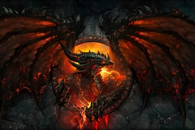 Wallpapers World Of Warcraft,dragon Deathwing Lava Wow Fire World ...