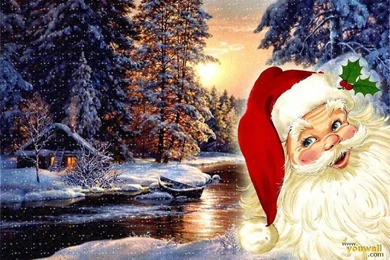 YouWall   Christmas   Happy Santa Claus Wallpapers   Wallpapers ...