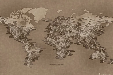 The World Map Of Small Towns · Desktop Wallpapers · Vladstudio