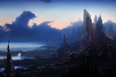 1920x1080px Night City In Future Wallpapers