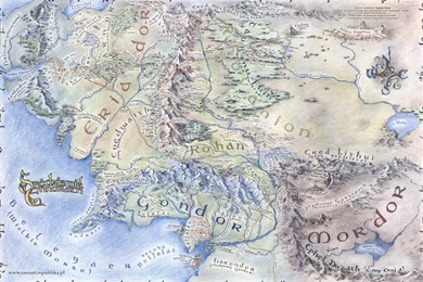 Map Of Middle Earth Wallpapers Wallpapers Cave