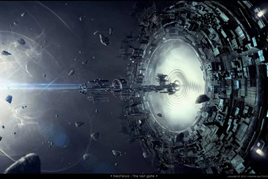 Spaceship Wormhole Debris Future Wallpapers BACKGROUND WALLPAPER ...