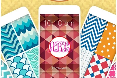 Monogram Wallpapers Maker   Create Your Own Chevron Initials ...