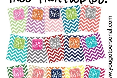 Monogram Lilly Printable  add Your Own Initials!