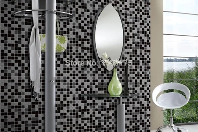 Great Wall Luxury Glitter Mosaic Gold Foil Wallpapers Silver ...