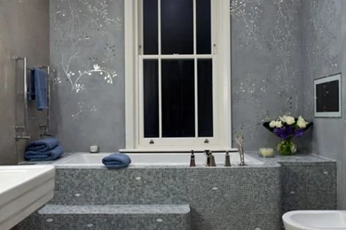 Metallic Silver Wallpapers Home Design Ideas, Pictures, Remodel And ...