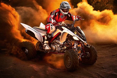 Red Yamaha ATV Wallpapers High Resolution Stock