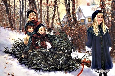 Old Fashioned / Vintage Christmas Wallpapers Page 2   Crazy ...