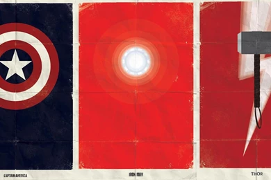 Minimalistic, Iron Man, Thor, Captain America, Shield, The ...