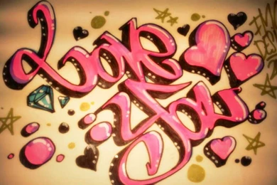 Graffiti Wallpapers Love   Wallpaper.