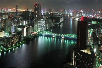 Tokyo Panorama Dual Monitor Wallpapers