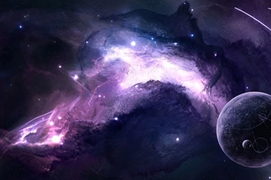 1920x1080 Purple Space Desktop PC And Mac Wallpapers