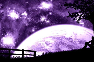 Space Planets Purple Hd Wallpapers   (