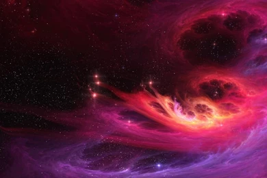 1366x768 Pink & Purple Space & Stars Desktop PC And Mac Wallpapers