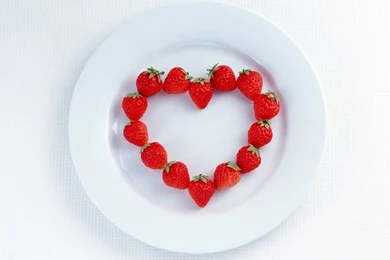 Lovely Cherry Heart Shape Wallpapers