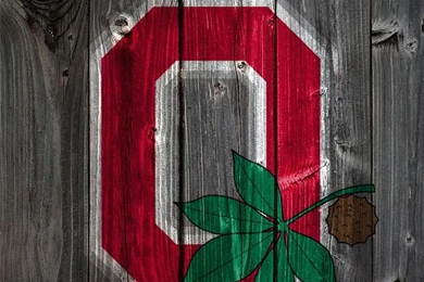 Ohio State Buckeyes Alternate Logo Wood iPhone 4 Backgrounds ...