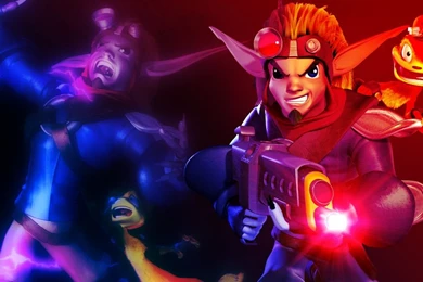 Jak, Dark Jak And Daxter (Wallpaper) (1366x768) By JakieInRed On ...