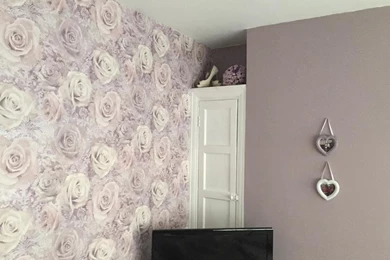 Reverie Mauve & Purple Floral Wallpapers