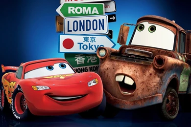 Lightning McQueen Mater Cars Cartoon Wallpapers